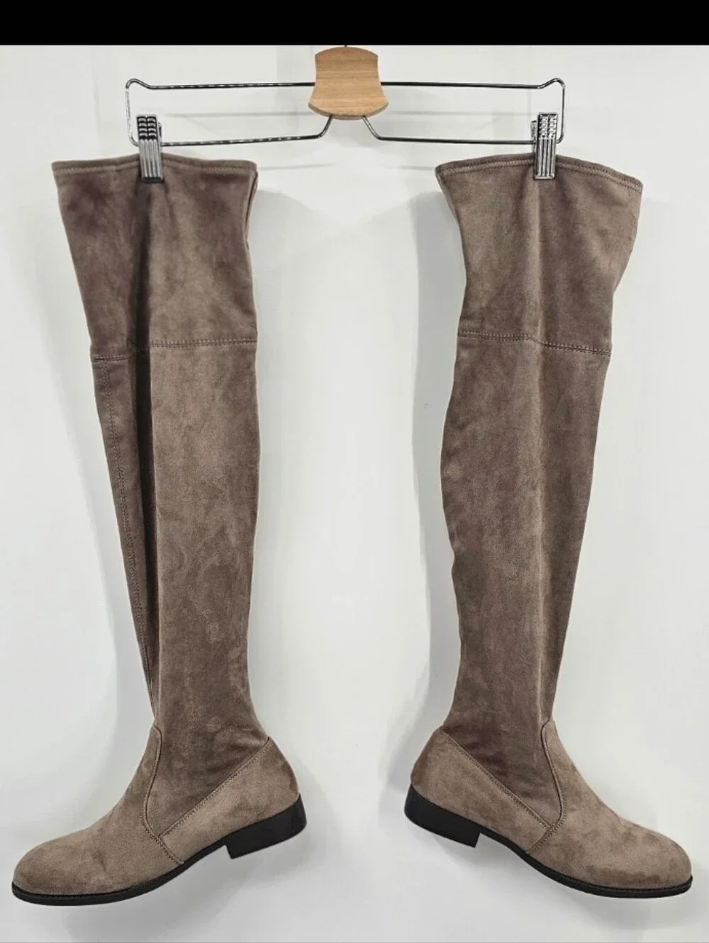Chinese Laundry Taupe Over-the-Knee Suede Boots Size 9